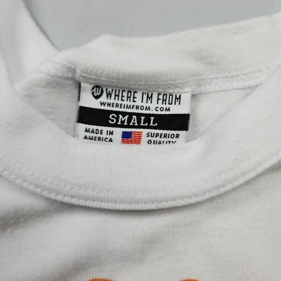 Where Im From Houston Cropped Tank Top White Size Small - Picture 2 of 9